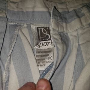 PS Sport Blue and white stripe pants with back pocket and two front pockets Size